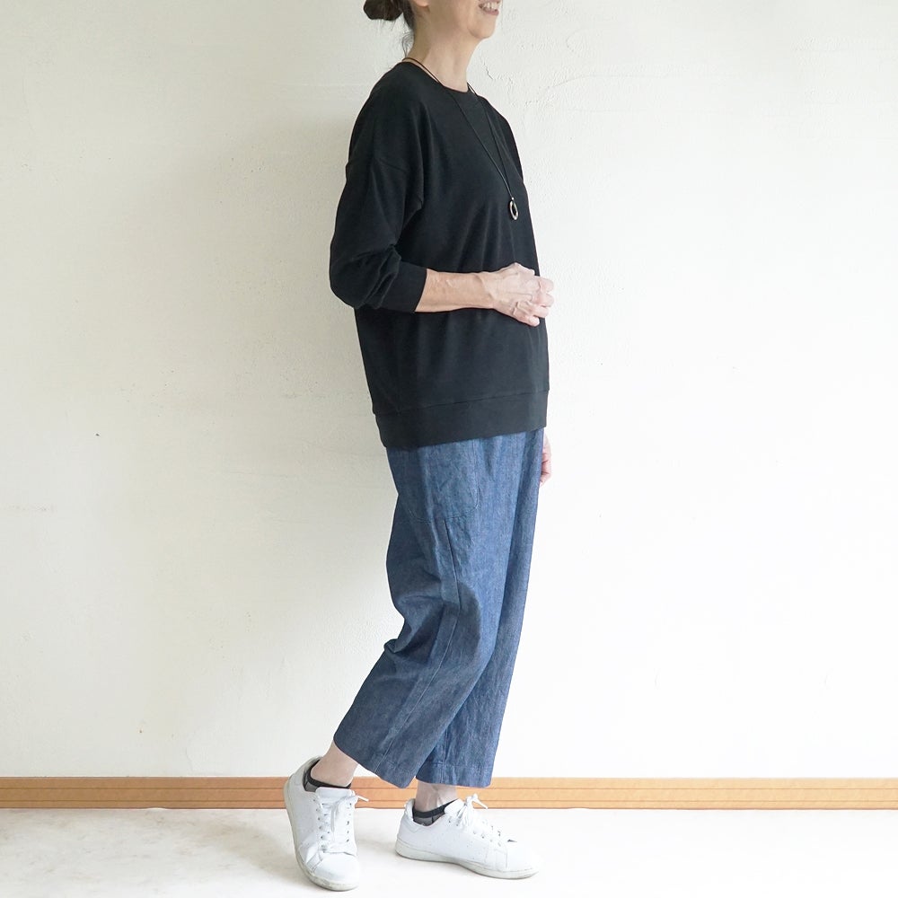 Branch m‘.,ブランチエム,ナチュラル,30代,40代,50代,60代,コットン,綿,ゆったり,Tシャツ,カットソー,ロンT,プルオーバー,スウェット,長袖,