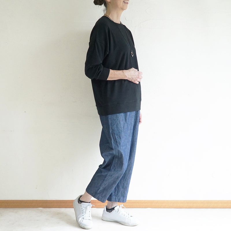 Branch m‘.,ブランチエム,ナチュラル,30代,40代,50代,60代,コットン,綿,ゆったり,Tシャツ,カットソー,ロンT,プルオーバー,スウェット,長袖,