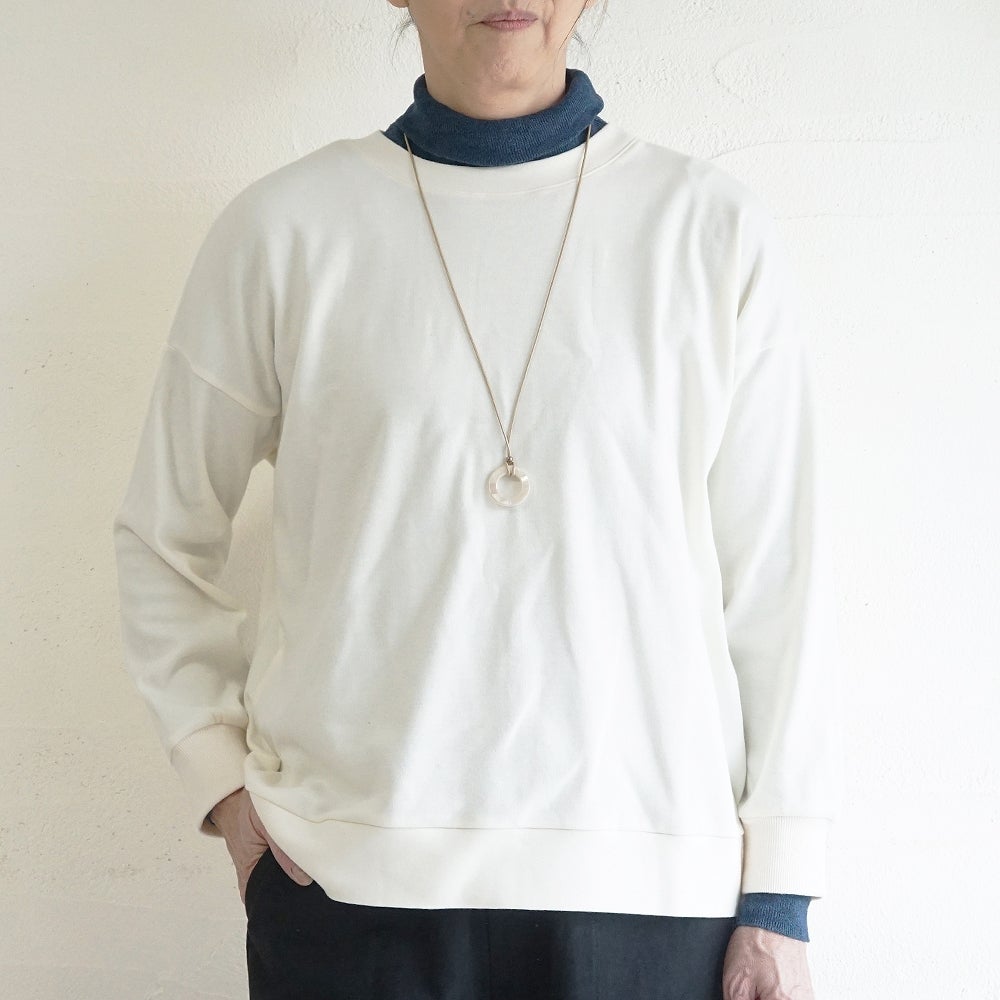 Branch m‘.,ブランチエム,ナチュラル,30代,40代,50代,60代,コットン,綿,ゆったり,Tシャツ,カットソー,ロンT,プルオーバー,スウェット,長袖,