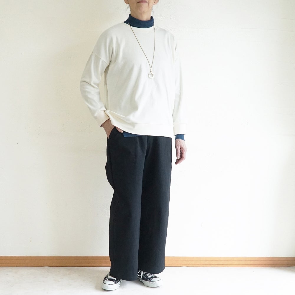Branch m‘.,ブランチエム,ナチュラル,30代,40代,50代,60代,コットン,綿,ゆったり,Tシャツ,カットソー,ロンT,プルオーバー,スウェット,長袖,