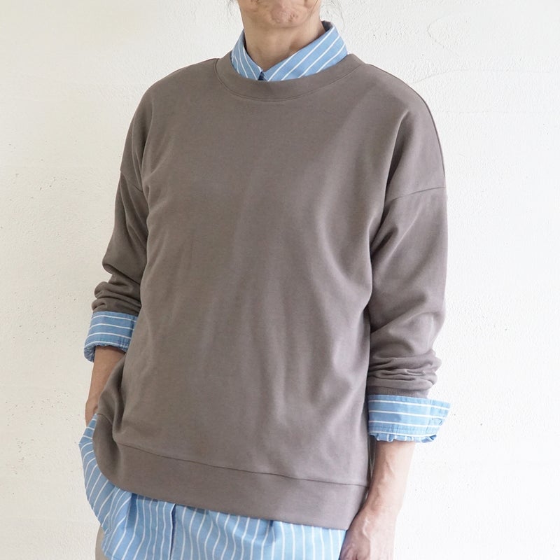 Branch m‘.,ブランチエム,ナチュラル,30代,40代,50代,60代,コットン,綿,ゆったり,Tシャツ,カットソー,ロンT,プルオーバー,スウェット,長袖,