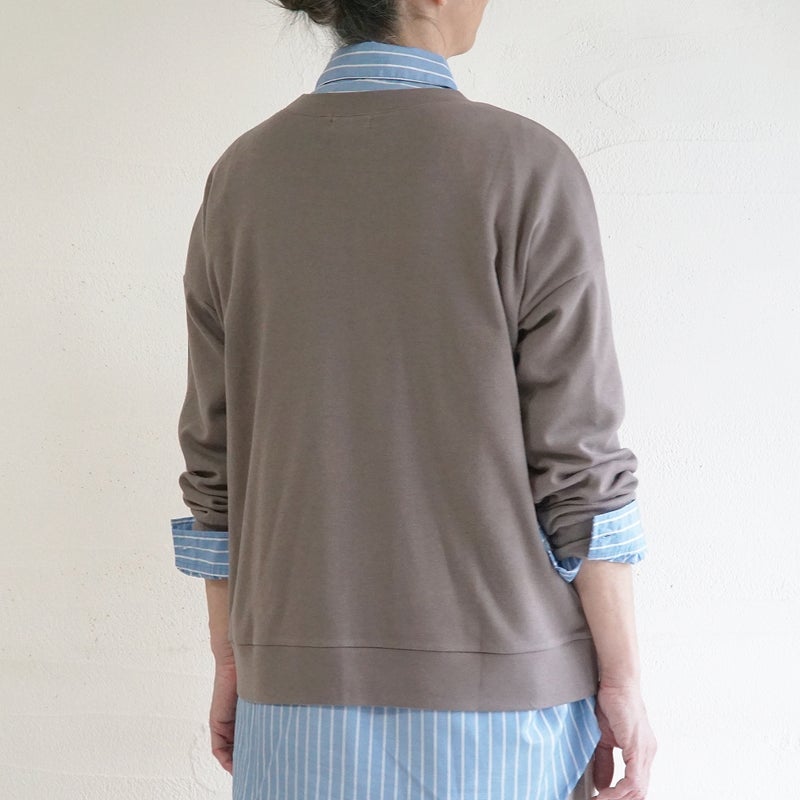 Branch m‘.,ブランチエム,ナチュラル,30代,40代,50代,60代,コットン,綿,ゆったり,Tシャツ,カットソー,ロンT,プルオーバー,スウェット,長袖,