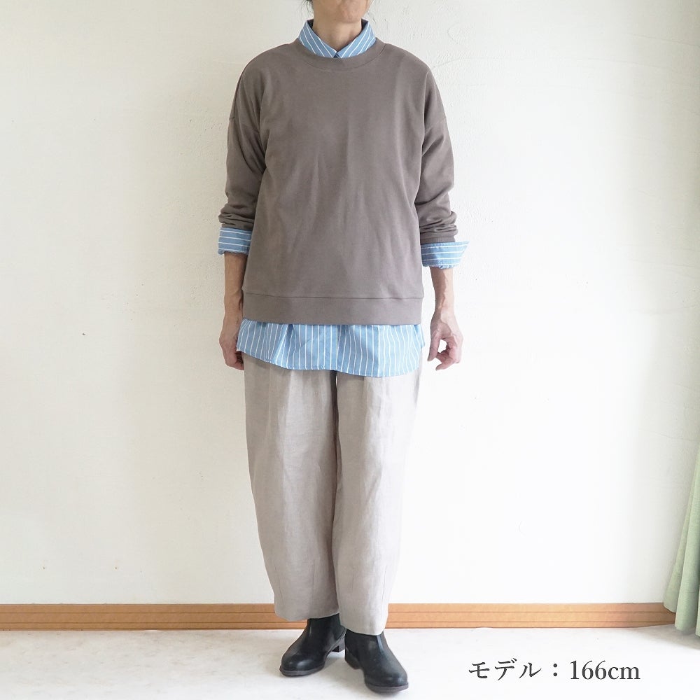Branch m‘.,ブランチエム,ナチュラル,30代,40代,50代,60代,コットン,綿,ゆったり,Tシャツ,カットソー,ロンT,プルオーバー,スウェット,長袖,