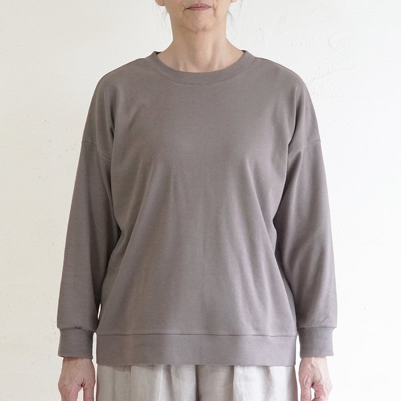 Branch m‘.,ブランチエム,ナチュラル,30代,40代,50代,60代,コットン,綿,ゆったり,Tシャツ,カットソー,ロンT,プルオーバー,スウェット,長袖,