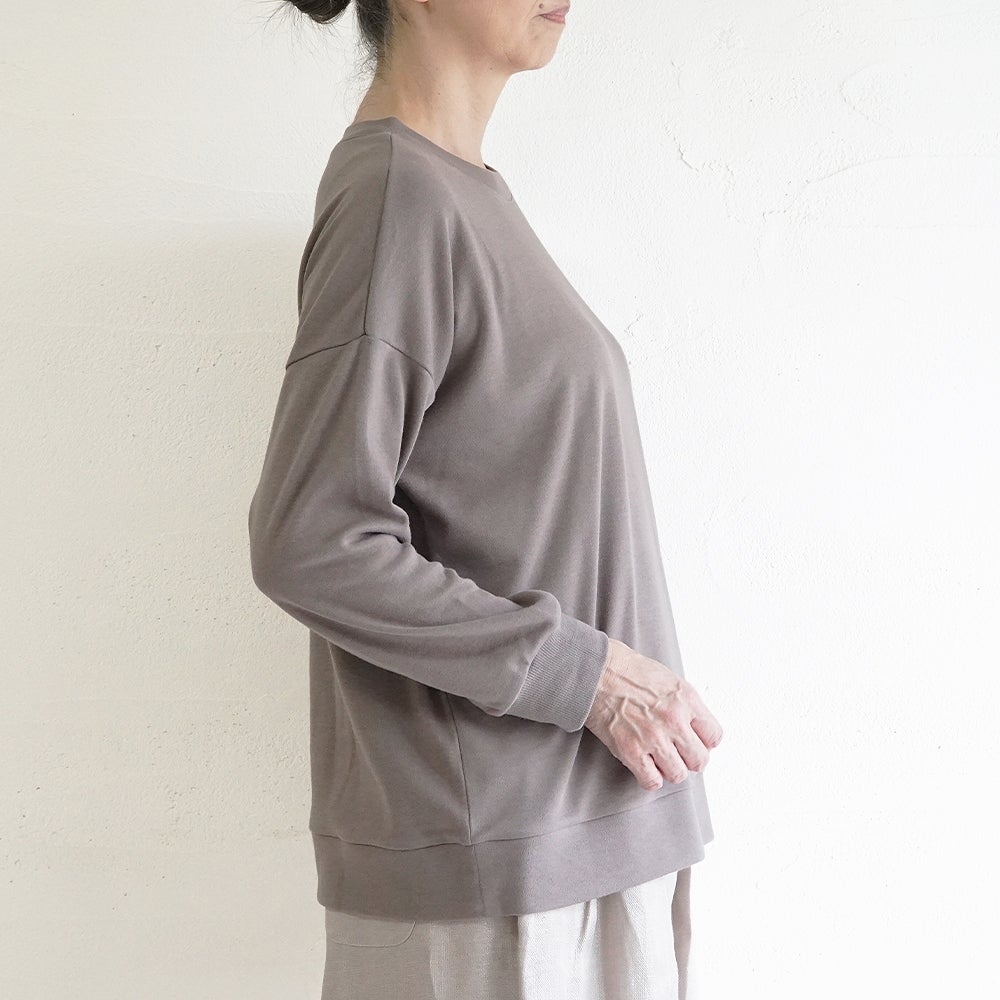Branch m‘.,ブランチエム,ナチュラル,30代,40代,50代,60代,コットン,綿,ゆったり,Tシャツ,カットソー,ロンT,プルオーバー,スウェット,長袖,