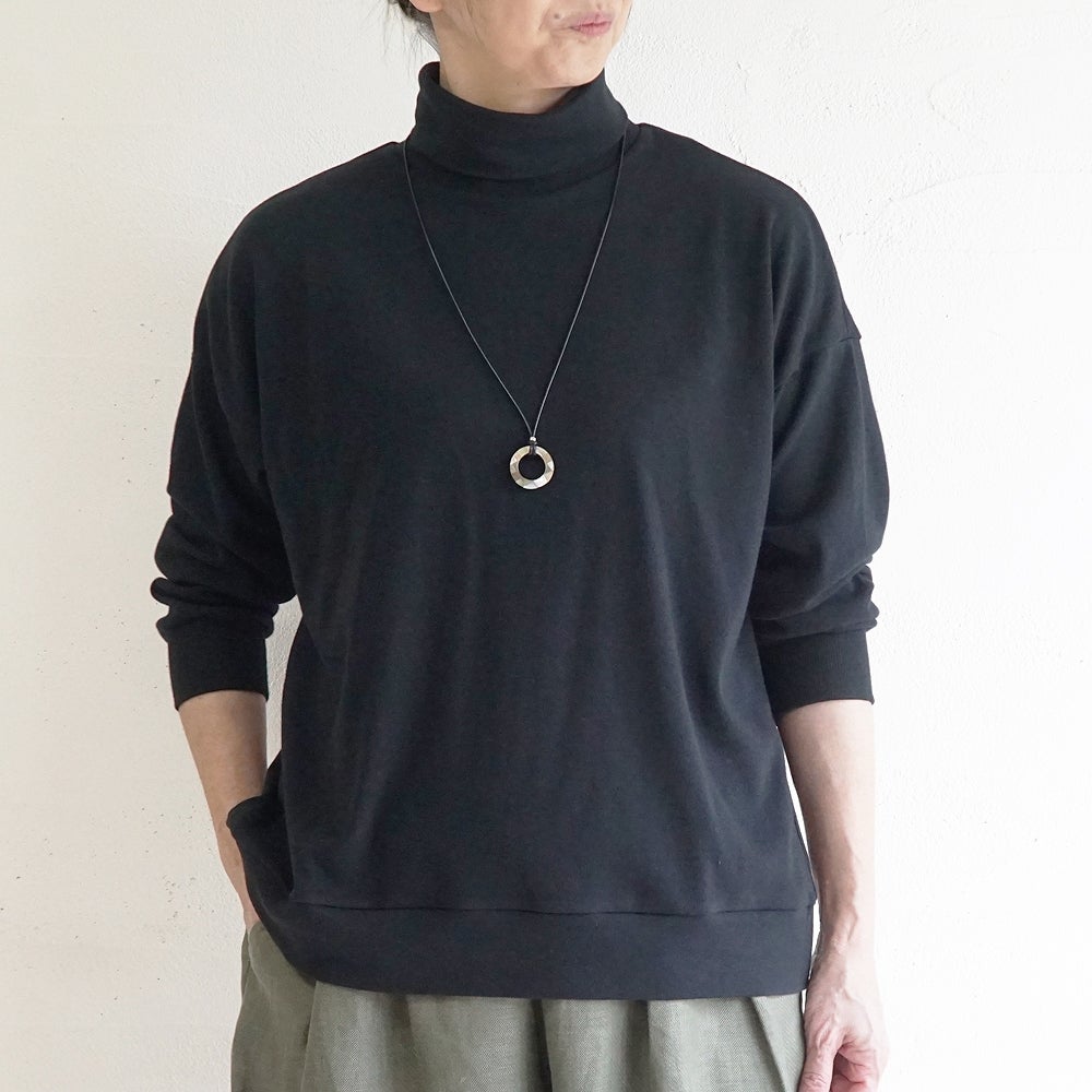 Branch m‘.,ブランチエム,ナチュラル,30代,40代,50代,60代,コットン,綿,ゆったり,Tシャツ,カットソー,ロンT,プルオーバー,スウェット,長袖,タートルネック,タートルネックプルオーバー
