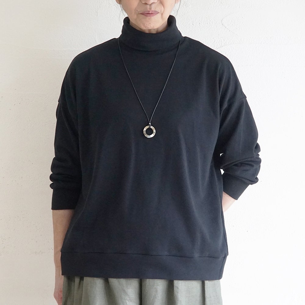 Branch m‘.,ブランチエム,ナチュラル,30代,40代,50代,60代,コットン,綿,ゆったり,Tシャツ,カットソー,ロンT,プルオーバー,スウェット,長袖,タートルネック,タートルネックプルオーバー