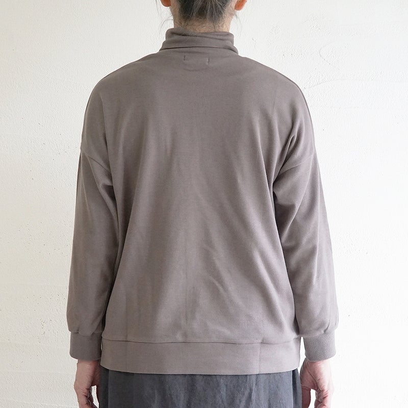 Branch m‘.,ブランチエム,ナチュラル,30代,40代,50代,60代,コットン,綿,ゆったり,Tシャツ,カットソー,ロンT,プルオーバー,スウェット,長袖,タートルネック,タートルネックプルオーバー