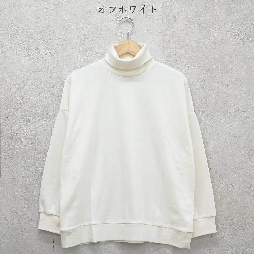Branch m‘.,ブランチエム,ナチュラル,30代,40代,50代,60代,コットン,綿,ゆったり,Tシャツ,カットソー,ロンT,プルオーバー,スウェット,長袖,タートルネック,タートルネックプルオーバー
