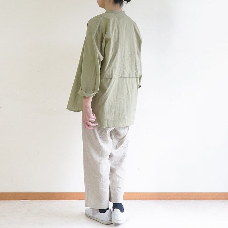 Branch m‘.,ブランチエム,ナチュラル,30代,40代,50代,60代,コーデセット,コーディネートセット,セット売り,ゆったり,リネン,ブラウス,チュニック,チュニックブラウス,チュニックシャツ,シャツ,シアーブラウス,シアーシャツ,パンツ,リネンパンツ,テーパード,テーパードパンツ