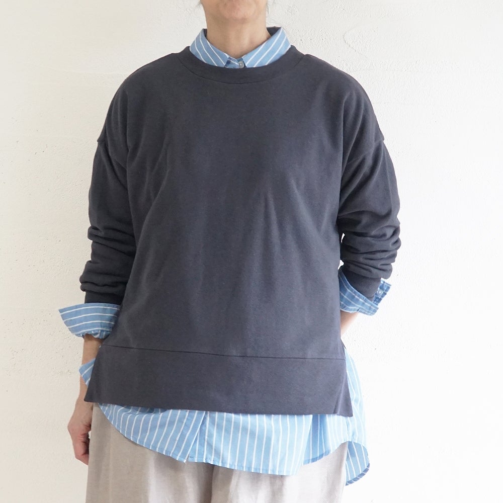 Branch m‘.,ブランチエム,ナチュラル,30代,40代,50代,60代,コットン,綿,ゆったり,カットソー,プルオーバー,スウェット,長袖,