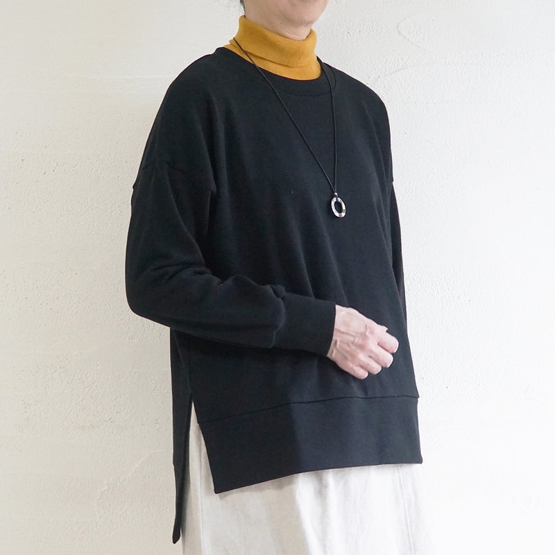 Branch m‘.,ブランチエム,ナチュラル,30代,40代,50代,60代,コットン,綿,ゆったり,カットソー,プルオーバー,スウェット,長袖,