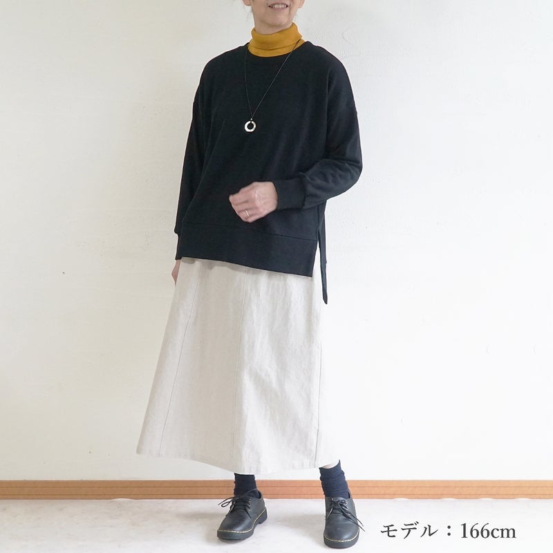 Branch m‘.,ブランチエム,ナチュラル,30代,40代,50代,60代,コットン,綿,ゆったり,カットソー,プルオーバー,スウェット,長袖,