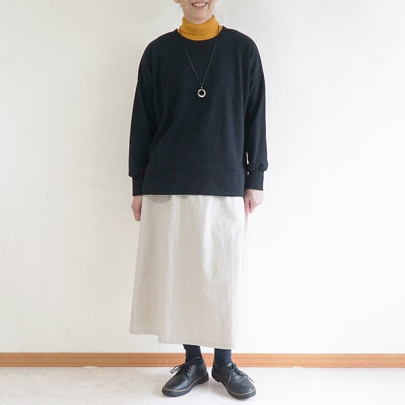 Branch m‘.,ブランチエム,ナチュラル,30代,40代,50代,60代,コットン,綿,ゆったり,カットソー,プルオーバー,スウェット,長袖,
