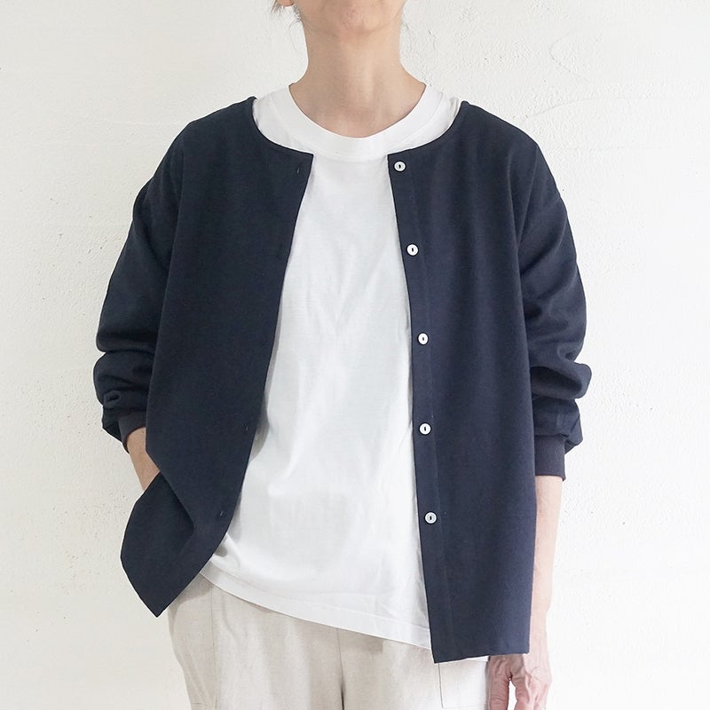 Branch m‘.,ブランチエム,ナチュラル,30代,40代,50代,60代,コットン,ゆったり,綿,ブラウス,シャツ,ノーカラーブラウス,プルオーバー,2way,羽織,