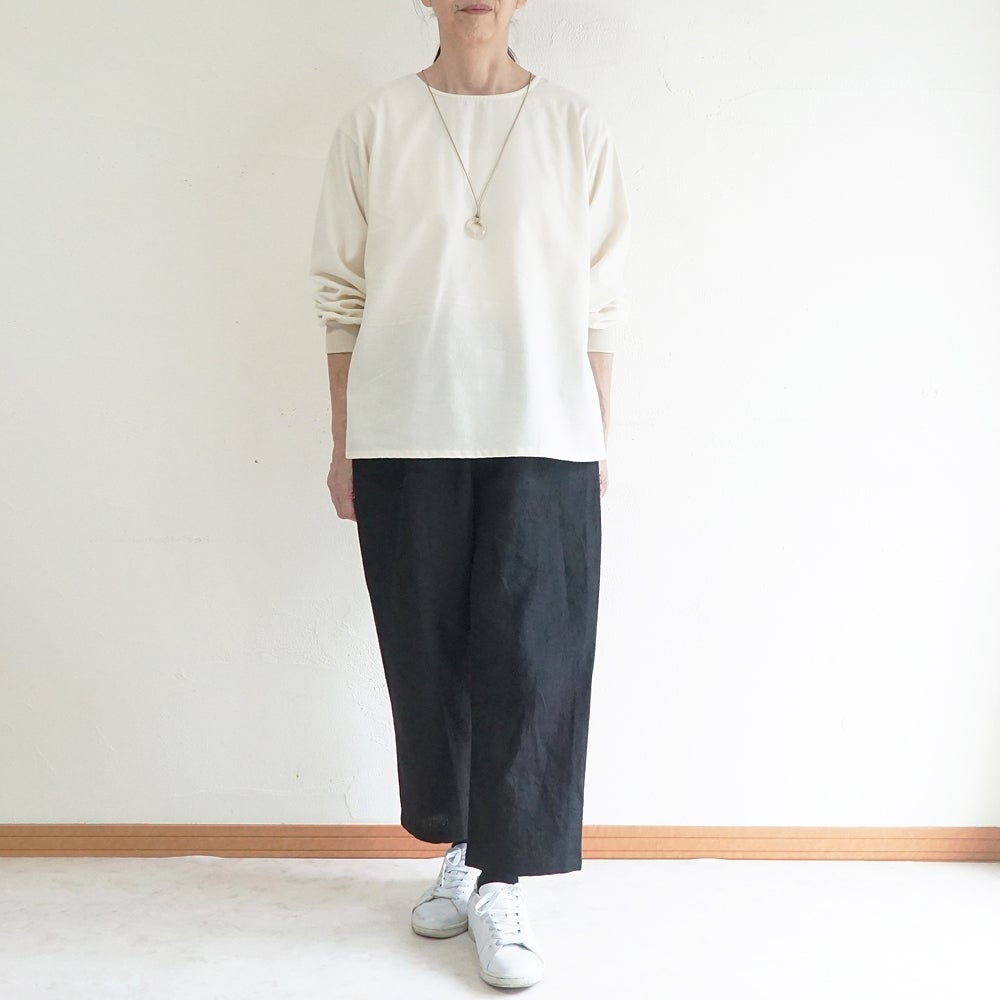 Branch m‘.,ブランチエム,ナチュラル,30代,40代,50代,60代,コットン,ゆったり,綿,ブラウス,シャツ,ノーカラーブラウス,プルオーバー,2way,羽織,