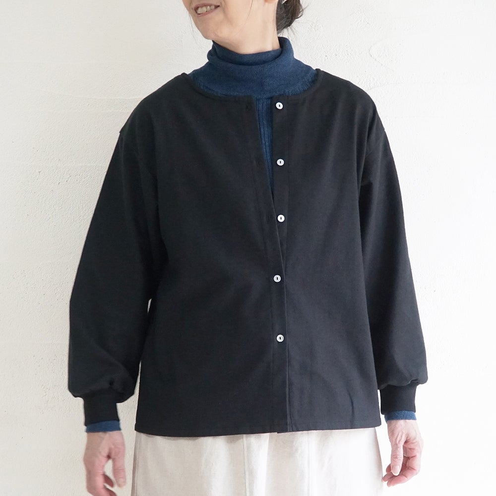 Branch m‘.,ブランチエム,ナチュラル,30代,40代,50代,60代,コットン,ゆったり,綿,ブラウス,シャツ,ノーカラーブラウス,プルオーバー,2way,羽織,