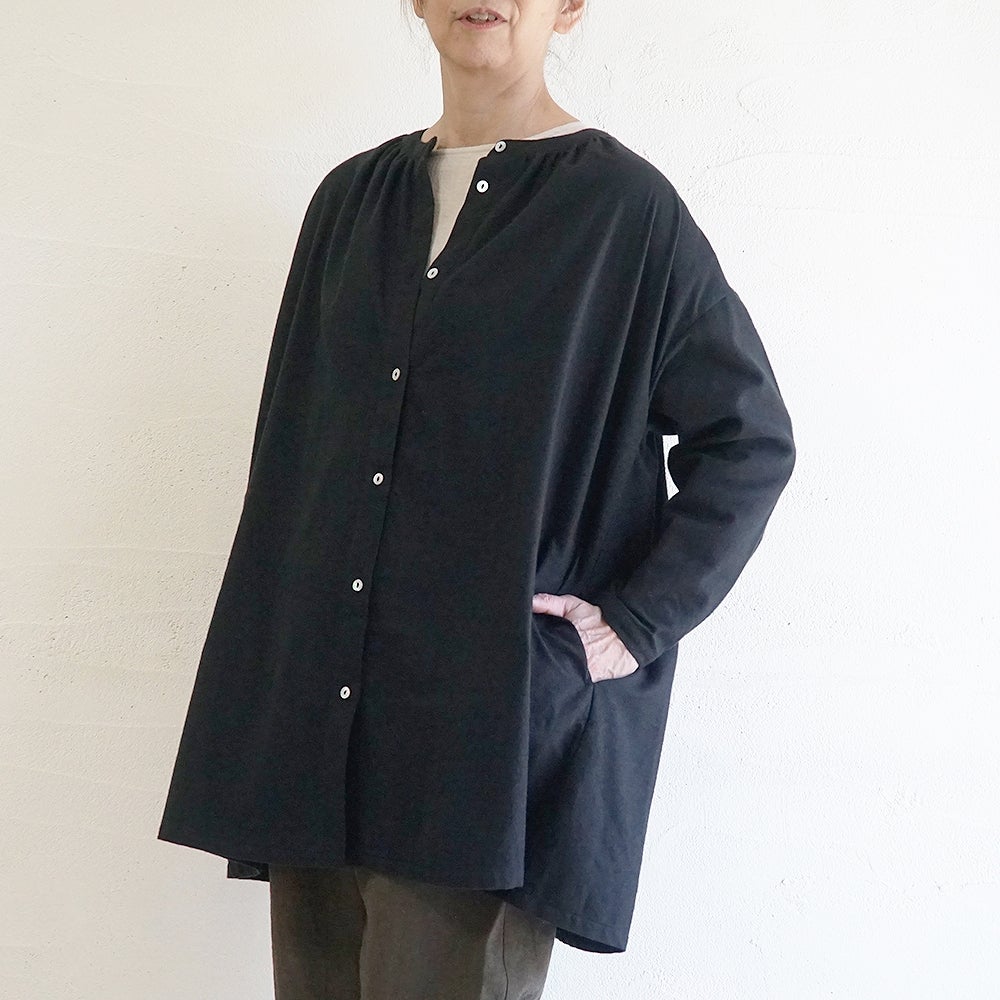 Branch m‘.,ブランチエム,ナチュラル,30代,40代,50代,60代,コットン,ゆったり,綿,ブラウス,シャツ,チュニック,チュニックブラウス,ギャザーブラウス,ギャザーチュニック,羽織