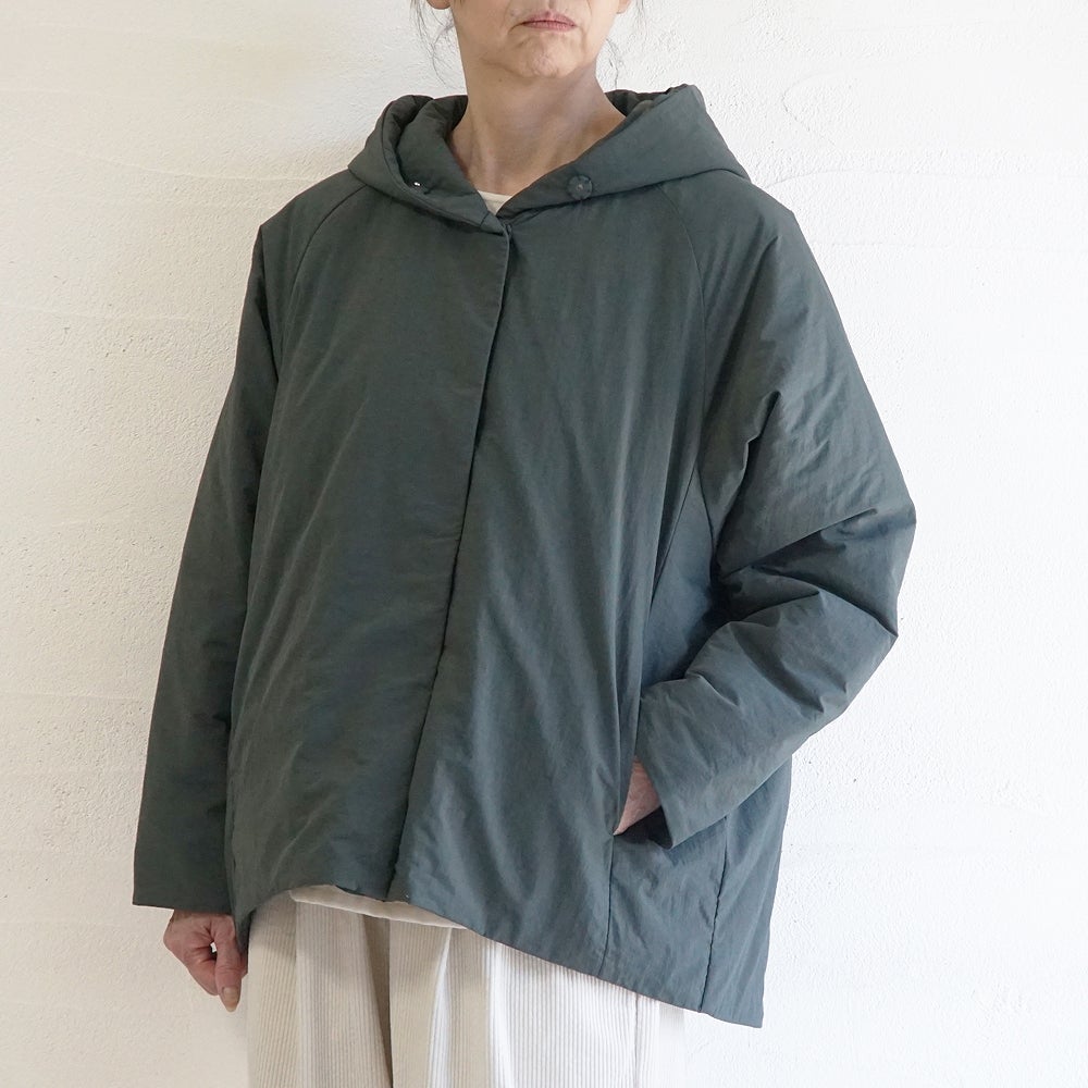 Branch m‘.,ブランチエム,ナチュラル,30代,40代,50代,60代,コットン,綿,ゆったり,ジャケット,羽織,中綿,フード,フードジャケット,コート,ダウン