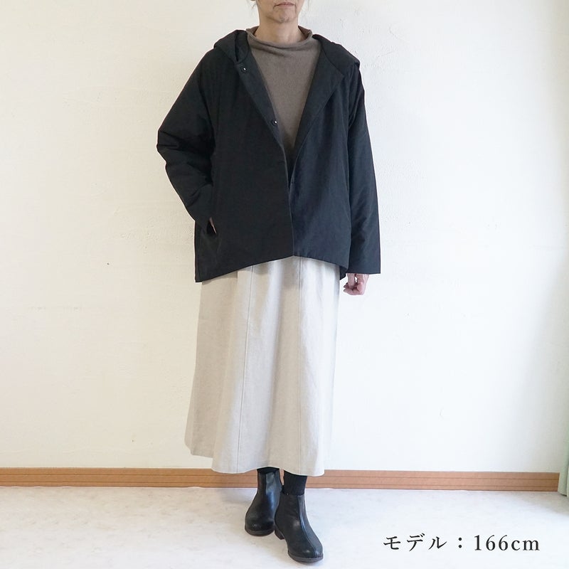 Branch m‘.,ブランチエム,ナチュラル,30代,40代,50代,60代,コットン,綿,ゆったり,ジャケット,羽織,中綿,フード,フードジャケット,コート,ダウン