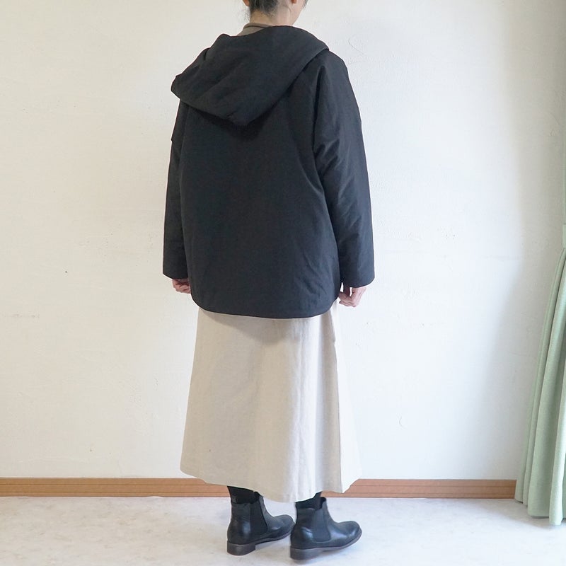 Branch m‘.,ブランチエム,ナチュラル,30代,40代,50代,60代,コットン,綿,ゆったり,ジャケット,羽織,中綿,フード,フードジャケット,コート,ダウン