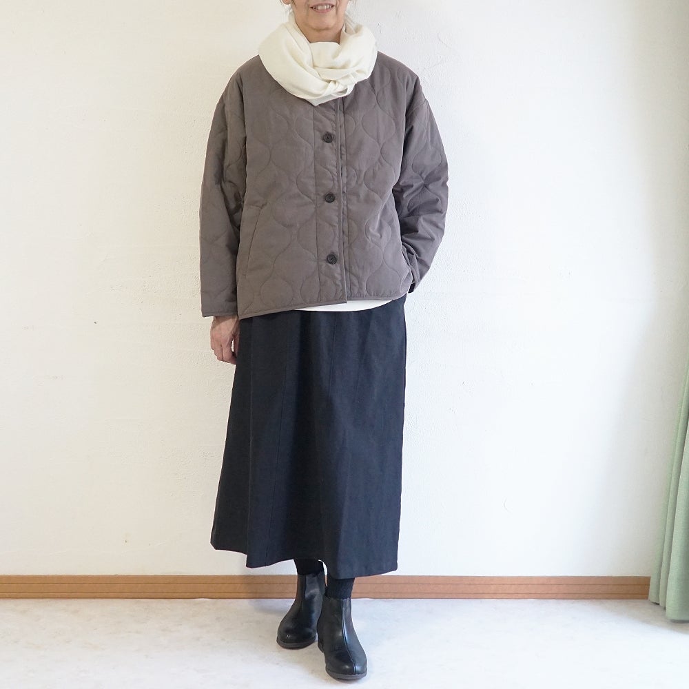 Branch m‘.,ブランチエム,ナチュラル,30代,40代,50代,60代,コットン,綿,ゆったり,ジャケット,羽織,キルティング,キルティングジャケット,キルティングコート,ライトアウター