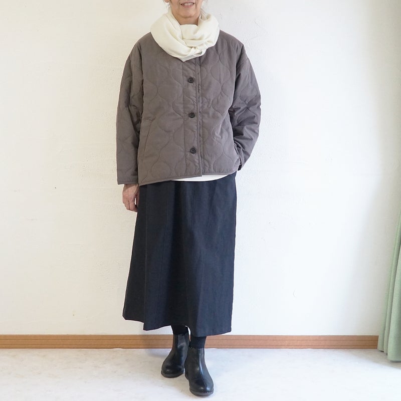 Branch m‘.,ブランチエム,ナチュラル,30代,40代,50代,60代,コットン,綿,ゆったり,ジャケット,羽織,キルティング,キルティングジャケット,キルティングコート,ライトアウター
