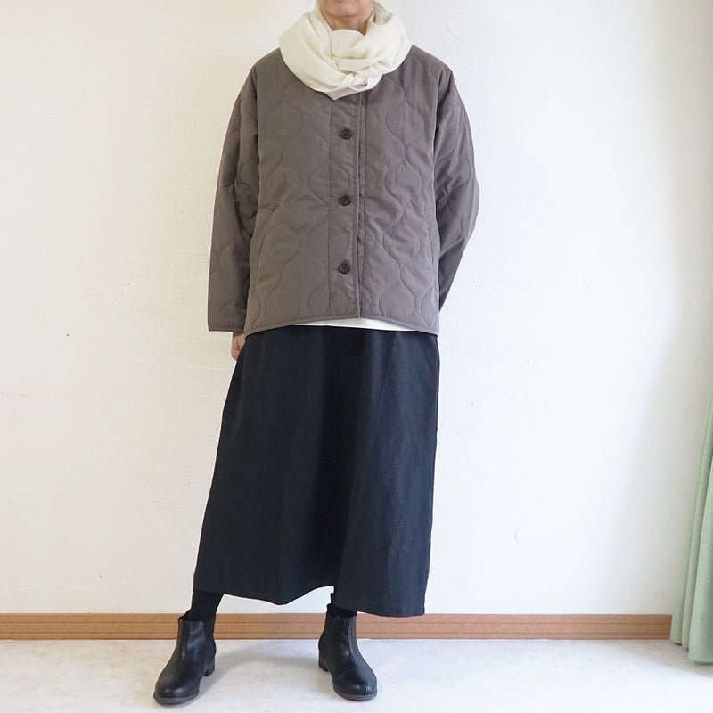 Branch m‘.,ブランチエム,ナチュラル,30代,40代,50代,60代,コットン,綿,ゆったり,ジャケット,羽織,キルティング,キルティングジャケット,キルティングコート,ライトアウター