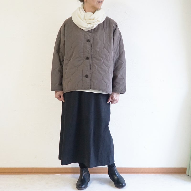 Branch m‘.,ブランチエム,ナチュラル,30代,40代,50代,60代,コットン,綿,ゆったり,ジャケット,羽織,キルティング,キルティングジャケット,キルティングコート,ライトアウター