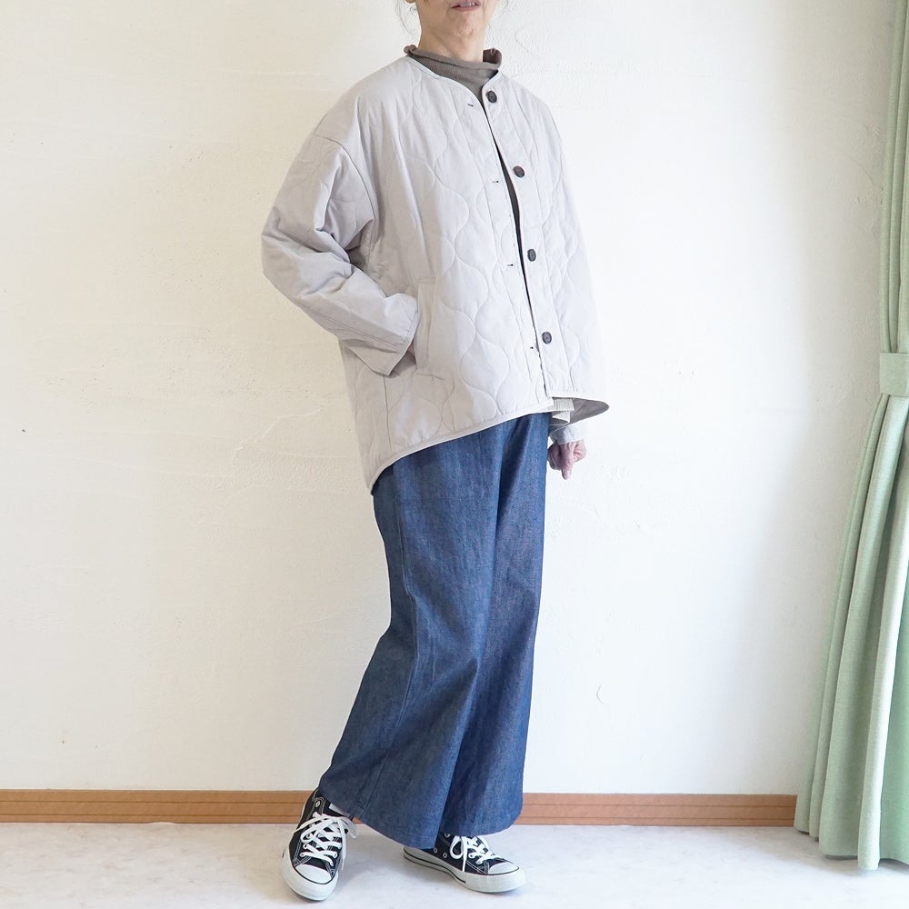 Branch m‘.,ブランチエム,ナチュラル,30代,40代,50代,60代,コットン,綿,ゆったり,ジャケット,羽織,キルティング,キルティングジャケット,キルティングコート,ライトアウター