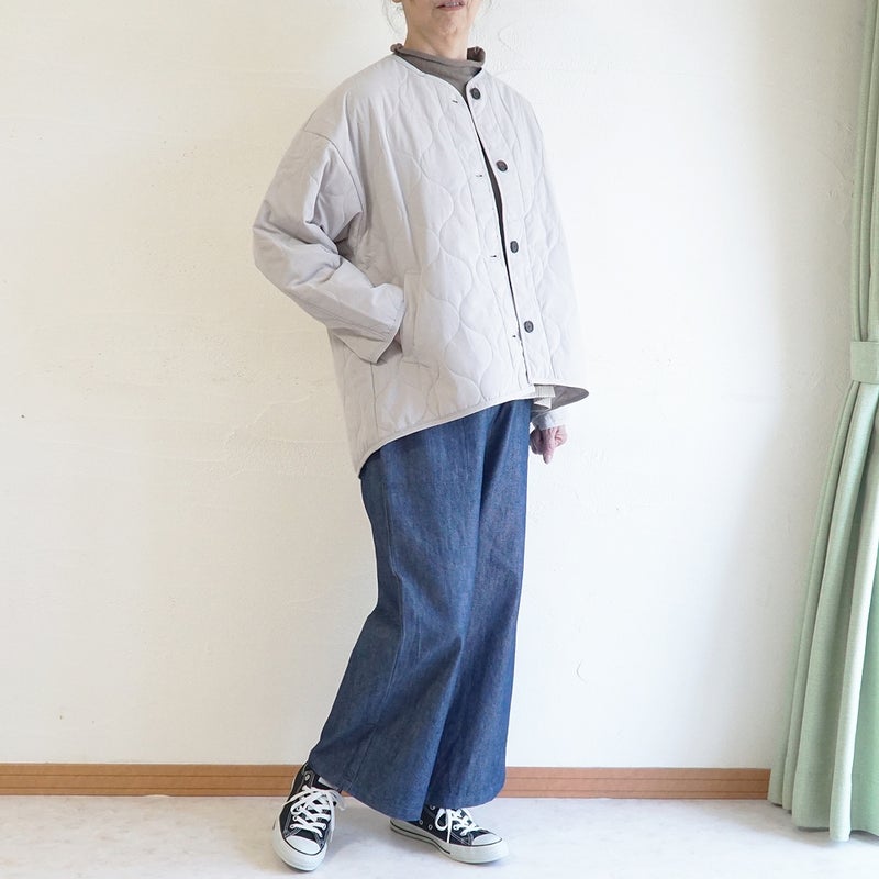 Branch m‘.,ブランチエム,ナチュラル,30代,40代,50代,60代,コットン,綿,ゆったり,ジャケット,羽織,キルティング,キルティングジャケット,キルティングコート,ライトアウター