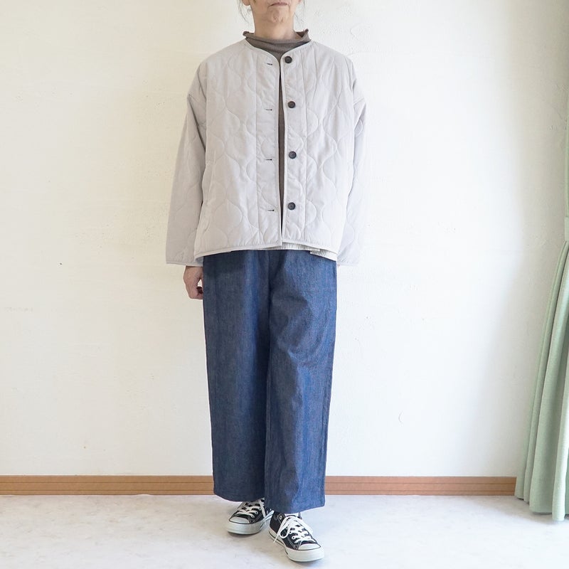 Branch m‘.,ブランチエム,ナチュラル,30代,40代,50代,60代,コットン,綿,ゆったり,ジャケット,羽織,キルティング,キルティングジャケット,キルティングコート,ライトアウター
