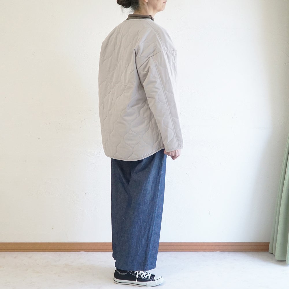Branch m‘.,ブランチエム,ナチュラル,30代,40代,50代,60代,コットン,綿,ゆったり,ジャケット,羽織,キルティング,キルティングジャケット,キルティングコート,ライトアウター