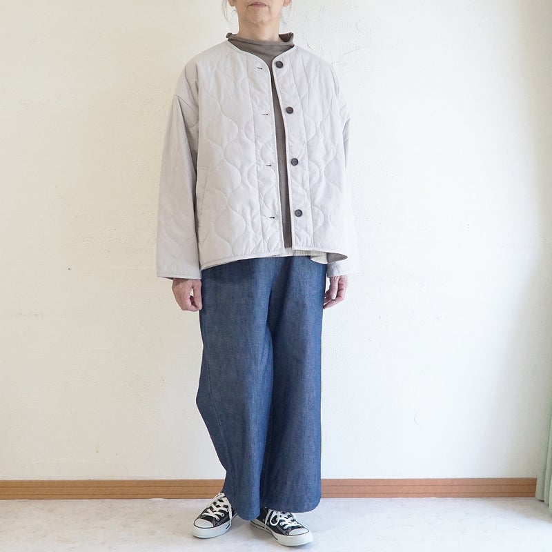 Branch m‘.,ブランチエム,ナチュラル,30代,40代,50代,60代,コットン,綿,ゆったり,ジャケット,羽織,キルティング,キルティングジャケット,キルティングコート,ライトアウター