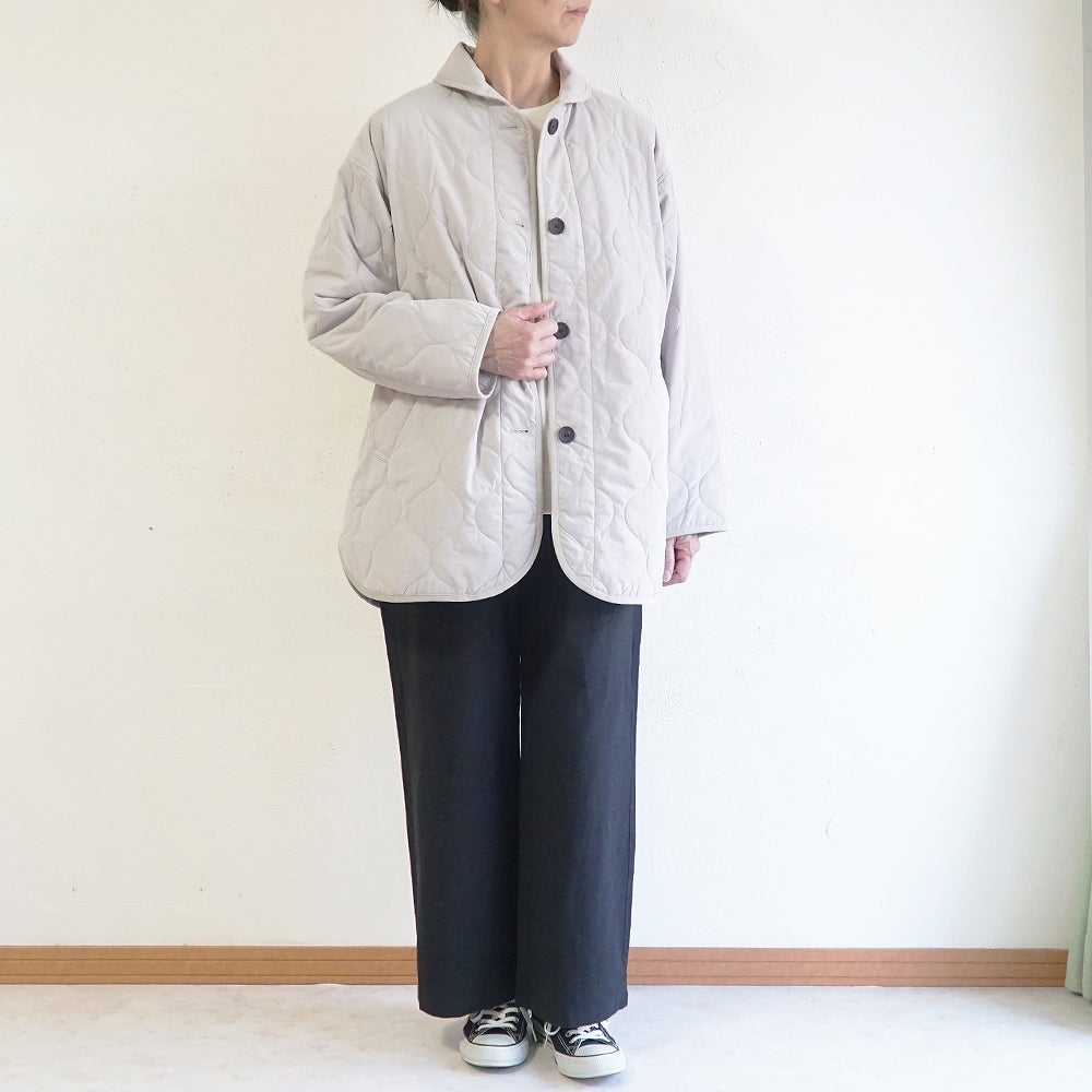 Branch m‘.,ブランチエム,ナチュラル,30代,40代,50代,60代,コットン,綿,ゆったり,ジャケット,羽織,キルティング,キルティングジャケット,キルティングコート,ライトアウター