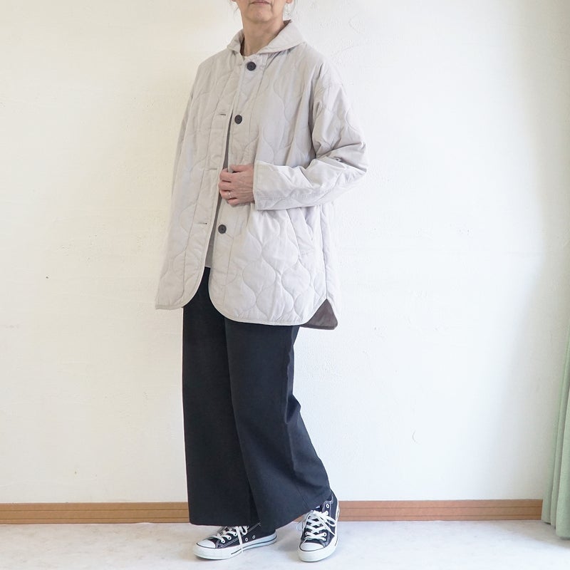 Branch m‘.,ブランチエム,ナチュラル,30代,40代,50代,60代,コットン,綿,ゆったり,ジャケット,羽織,キルティング,キルティングジャケット,キルティングコート,ライトアウター