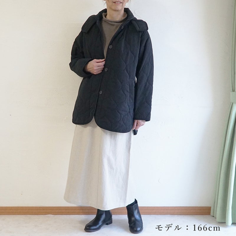 Branch m‘.,ブランチエム,ナチュラル,30代,40代,50代,60代,コットン,綿,ゆったり,ジャケット,羽織,キルティング,キルティングジャケット,キルティングコート,ライトアウター