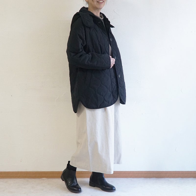 Branch m‘.,ブランチエム,ナチュラル,30代,40代,50代,60代,コットン,綿,ゆったり,ジャケット,羽織,キルティング,キルティングジャケット,キルティングコート,ライトアウター