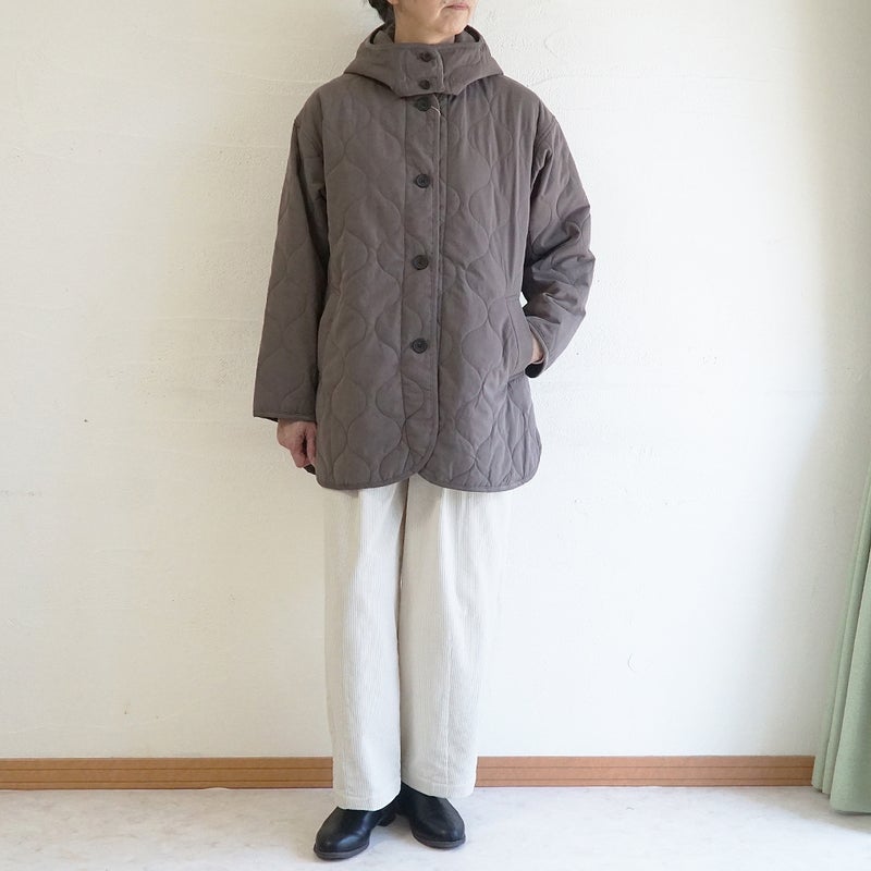 Branch m‘.,ブランチエム,ナチュラル,30代,40代,50代,60代,コットン,綿,ゆったり,ジャケット,羽織,キルティング,キルティングジャケット,キルティングコート,ライトアウター