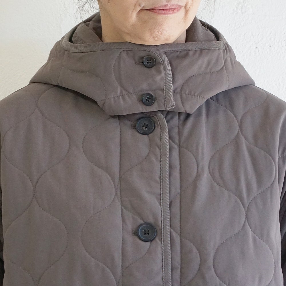 Branch m‘.,ブランチエム,ナチュラル,30代,40代,50代,60代,コットン,綿,ゆったり,ジャケット,羽織,キルティング,キルティングジャケット,キルティングコート,ライトアウター