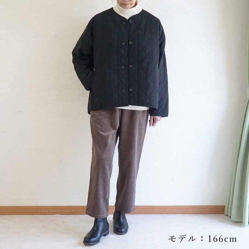 Branch m‘.,ブランチエム,ナチュラル,30代,40代,50代,60代,コットン,綿,ゆったり,テーパード,テーパードパンツ,コーデュロイパンツ,コーデュロイ,パンツ,サッカーコール