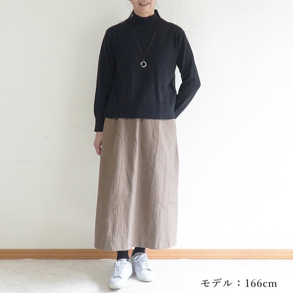 Branch m‘.,ブランチエム,ナチュラル,30代,40代,50代,60代,ゆったり,ニット,ニットプルオーバー,プルオーバー,ハイネック,ハイネックニット,