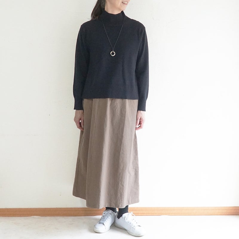Branch m‘.,ブランチエム,ナチュラル,30代,40代,50代,60代,ゆったり,ニット,ニットプルオーバー,プルオーバー,ハイネック,ハイネックニット,