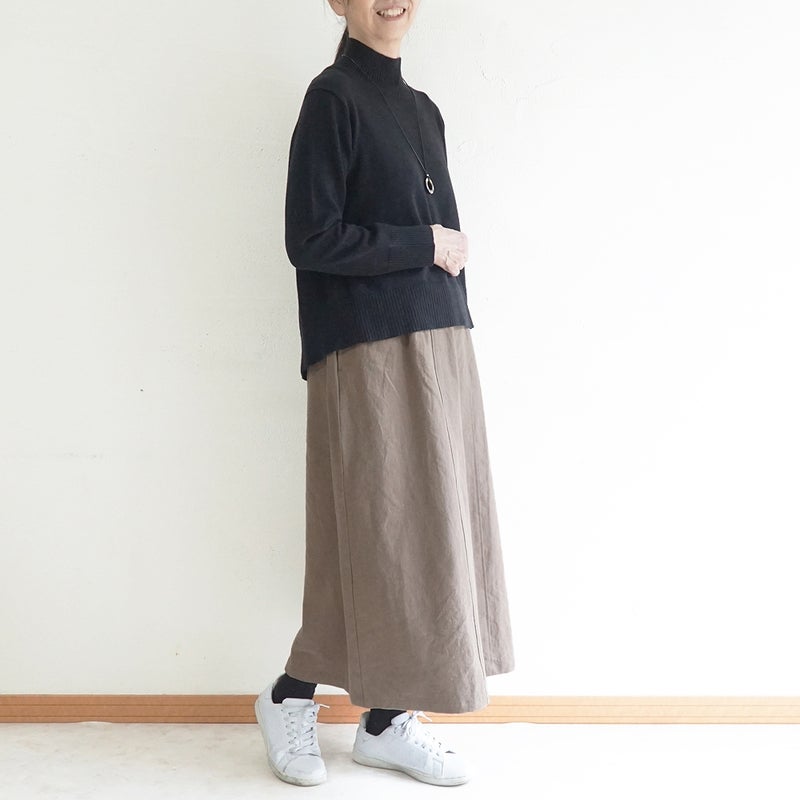 Branch m‘.,ブランチエム,ナチュラル,30代,40代,50代,60代,ゆったり,ニット,ニットプルオーバー,プルオーバー,ハイネック,ハイネックニット,