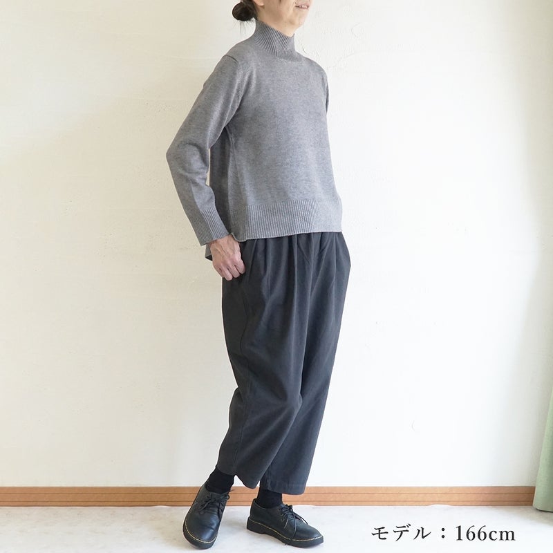 Branch m‘.,ブランチエム,ナチュラル,30代,40代,50代,60代,ゆったり,ニット,ニットプルオーバー,プルオーバー,ハイネック,ハイネックニット,