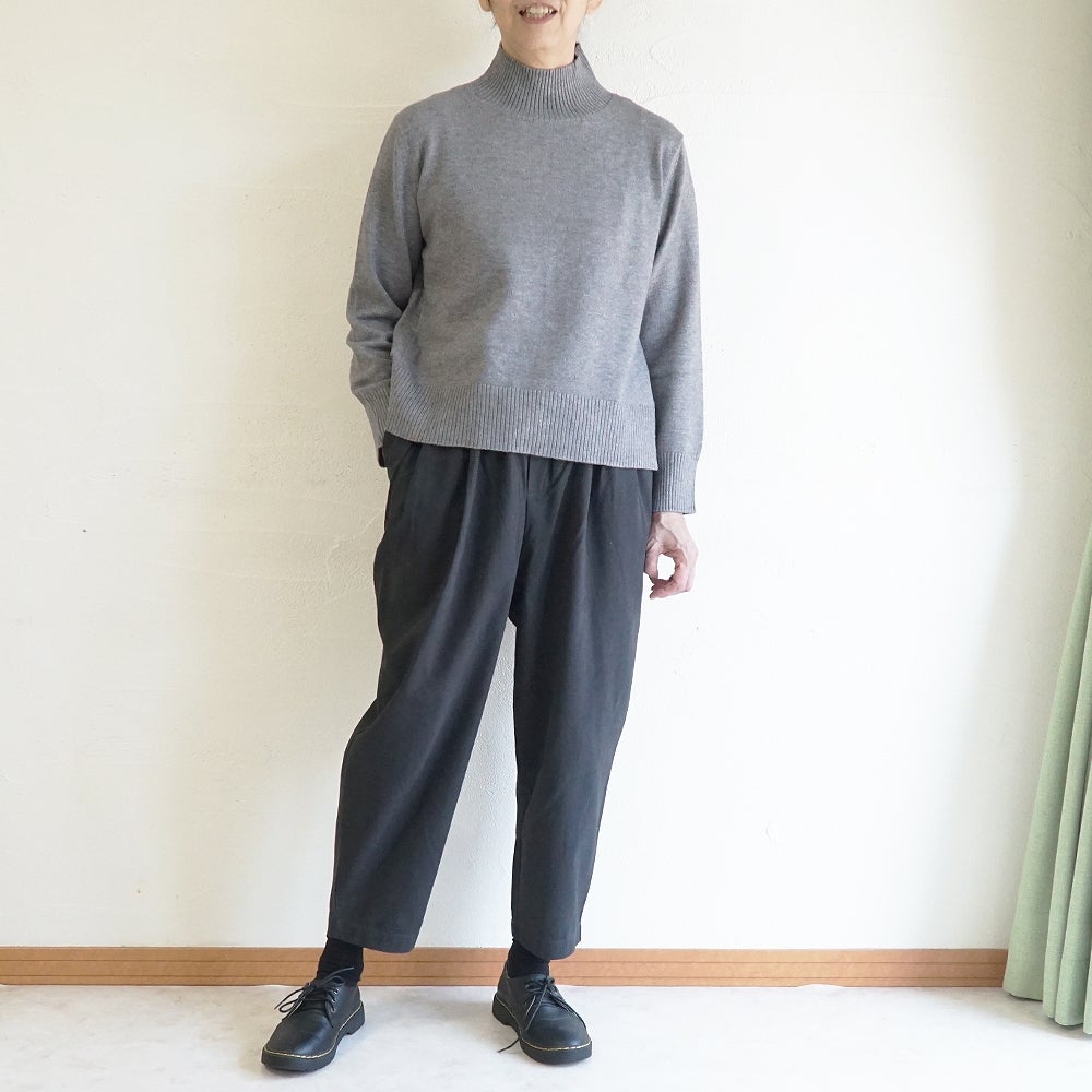 Branch m‘.,ブランチエム,ナチュラル,30代,40代,50代,60代,ゆったり,ニット,ニットプルオーバー,プルオーバー,ハイネック,ハイネックニット,