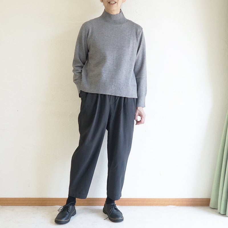 Branch m‘.,ブランチエム,ナチュラル,30代,40代,50代,60代,ゆったり,ニット,ニットプルオーバー,プルオーバー,ハイネック,ハイネックニット,