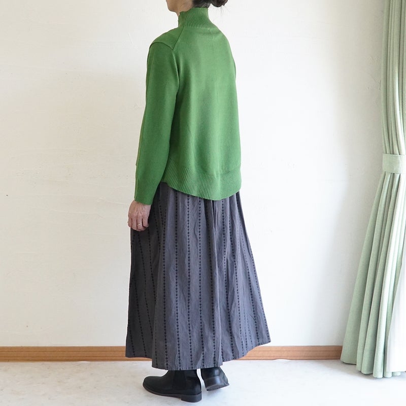 Branch m‘.,ブランチエム,ナチュラル,30代,40代,50代,60代,ゆったり,ニット,ニットプルオーバー,プルオーバー,ハイネック,ハイネックニット,