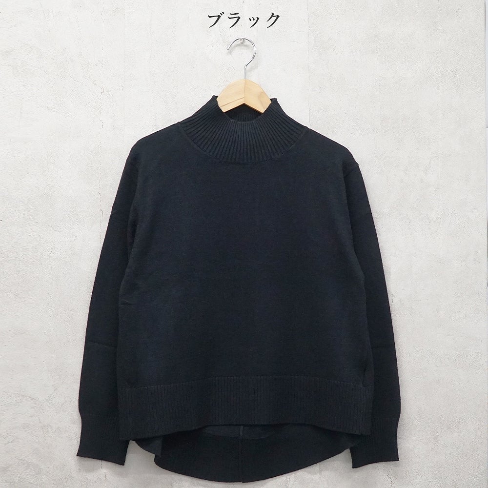 Branch m‘.,ブランチエム,ナチュラル,30代,40代,50代,60代,ゆったり,ニット,ニットプルオーバー,プルオーバー,ハイネック,ハイネックニット,