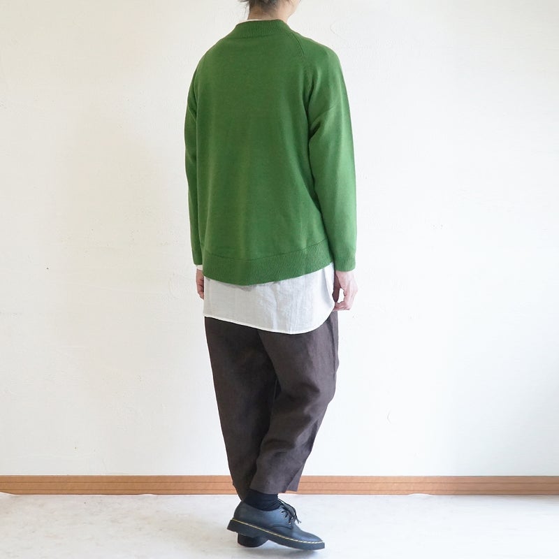 Branch m‘.,ブランチエム,ナチュラル,30代,40代,50代,60代,ゆったり,ニット,ニットプルオーバー,プルオーバー,ハイネック,ハイネックニット,カノコ編み